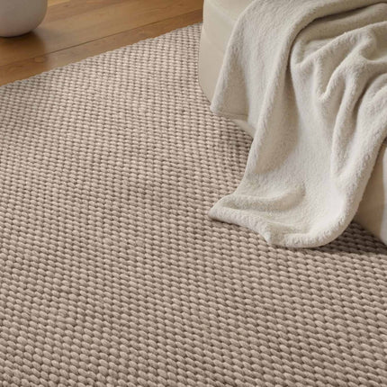 Wollen vloerkleden - Elle Decoration Lyon wollen vloerkleed Beans Naturel/Beige - Vloerkledenloods