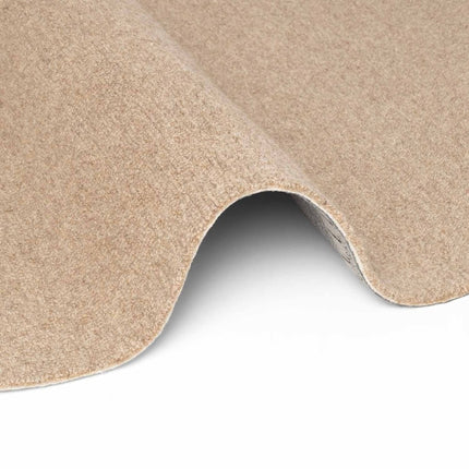 Wollen vloerkleden - Elle Decoration Puristic rond wollen vloerkleed Knots Beige - Vloerkledenloods