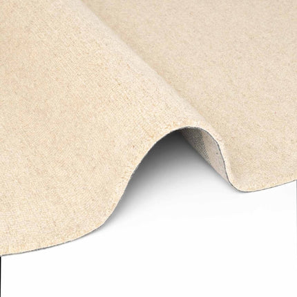 Wollen vloerkleden - Elle Decoration Puristic rond wollen vloerkleed Knots Lichtbeige - Vloerkledenloods