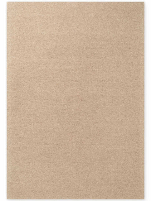 Wollen vloerkleden - Elle Decoration Puristic wollen vloerkleed Knots Beige - Vloerkledenloods
