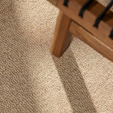 Wollen vloerkleden - Elle Decoration Puristic wollen vloerkleed Knots Beige - Vloerkledenloods
