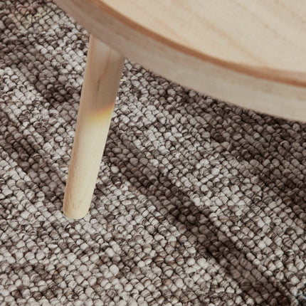 Wollen vloerkleden - Elle Decoration Rocco vloerkleed in wol-look Rocco Taupe/Multicolor - Vloerkledenloods