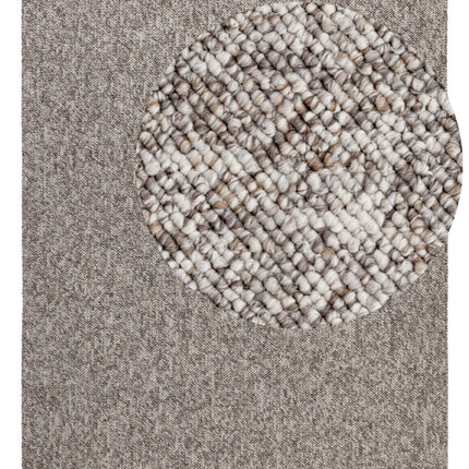 Wollen vloerkleden - Elle Decoration Rocco vloerkleed in wol-look Rocco Taupe/Multicolor - Vloerkledenloods