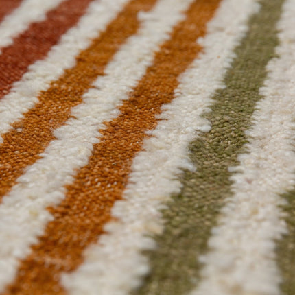 Wollen Vloerkleden - Flair Rugs vloerkleed Boucle Wool Frame Multi - Vloerkledenloods