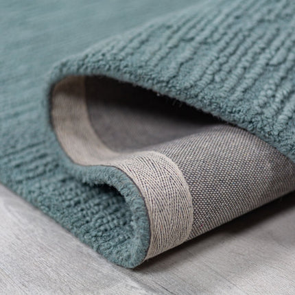 Wollen Vloerkleden - Flair Rugs vloerkleed Harris Boucle Wool Duck Egg Blauw - Vloerkledenloods