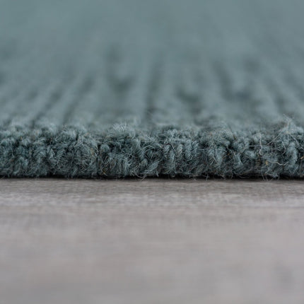 Wollen Vloerkleden - Flair Rugs vloerkleed Harris Boucle Wool Duck Egg Blauw - Vloerkledenloods