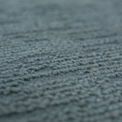 Wollen Vloerkleden - Flair Rugs vloerkleed Harris Boucle Wool Duck Egg Blauw - Vloerkledenloods