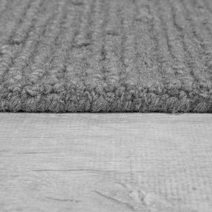 Wollen Vloerkleden - Flair Rugs vloerkleed Harris Boucle Wool Grijs - Vloerkledenloods