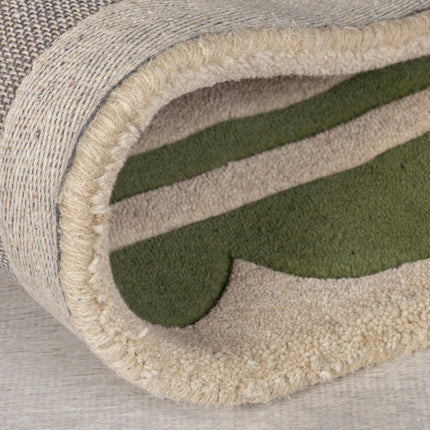 Wollen Vloerkleden - Flair Rugs vloerkleed Lois Groen - Vloerkledenloods