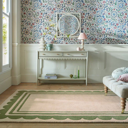 Wollen Vloerkleden - Flair Rugs vloerkleed Lois Groen - Vloerkledenloods