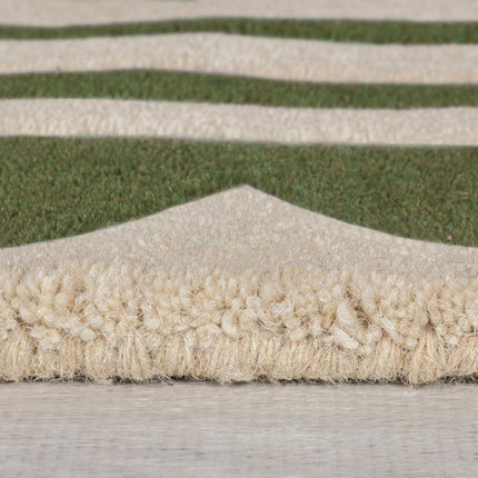 Wollen Vloerkleden - Flair Rugs vloerkleed Lois Groen - Vloerkledenloods