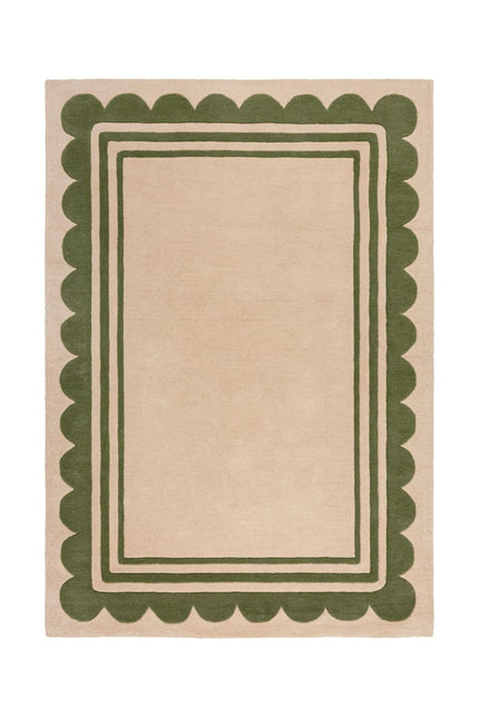 Wollen Vloerkleden - Flair Rugs vloerkleed Lois Groen - Vloerkledenloods