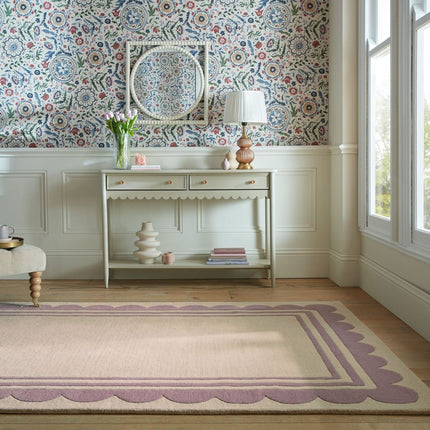 Wollen Vloerkleden - Flair Rugs vloerkleed Lois Paars - Vloerkledenloods