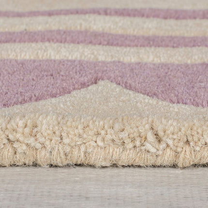 Wollen Vloerkleden - Flair Rugs vloerkleed Lois Paars - Vloerkledenloods