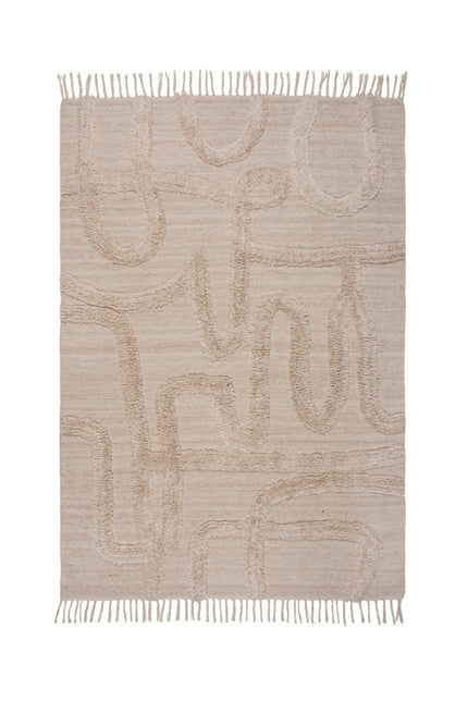 Wollen Vloerkleden - Flair Rugs vloerkleed Loma Wool Naturel - Vloerkledenloods