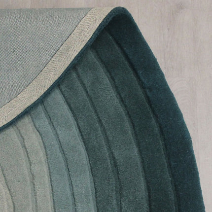 Wollen Vloerkleden - Flair Rugs vloerkleed Puddle Ombre Wool Blauw - Vloerkledenloods