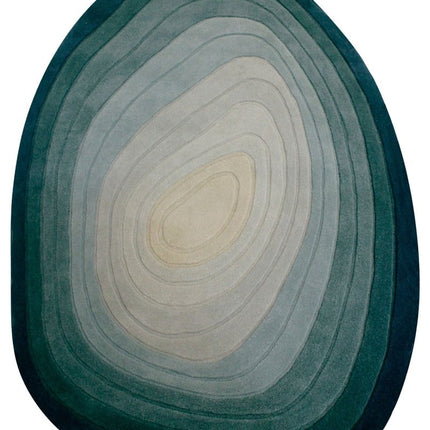 Wollen Vloerkleden - Flair Rugs vloerkleed Puddle Ombre Wool Blauw - Vloerkledenloods