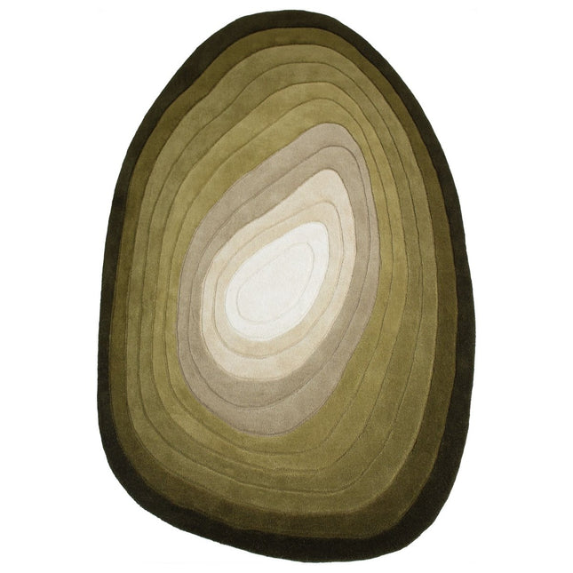 Wollen Vloerkleden - Flair Rugs vloerkleed Puddle Ombre Wool Groen - Vloerkledenloods