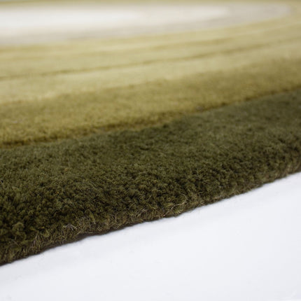 Wollen Vloerkleden - Flair Rugs vloerkleed Puddle Ombre Wool Groen - Vloerkledenloods