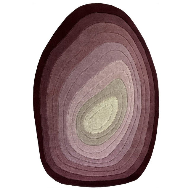 Wollen Vloerkleden - Flair Rugs vloerkleed Puddle Ombre Wool Mulberry - Vloerkledenloods