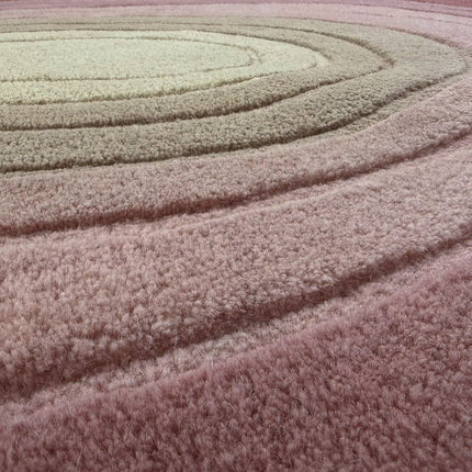 Wollen Vloerkleden - Flair Rugs vloerkleed Puddle Ombre Wool Mulberry - Vloerkledenloods