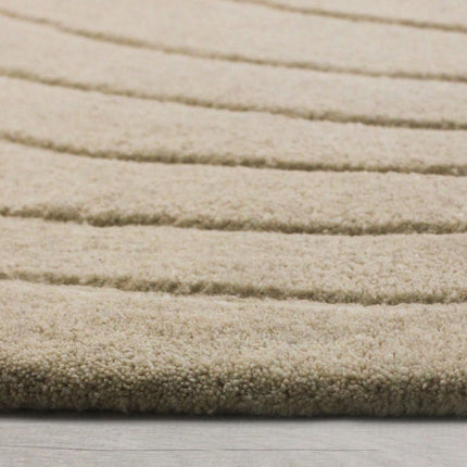 Wollen Vloerkleden - Flair Rugs vloerkleed Puddle Wool Naturel - Vloerkledenloods