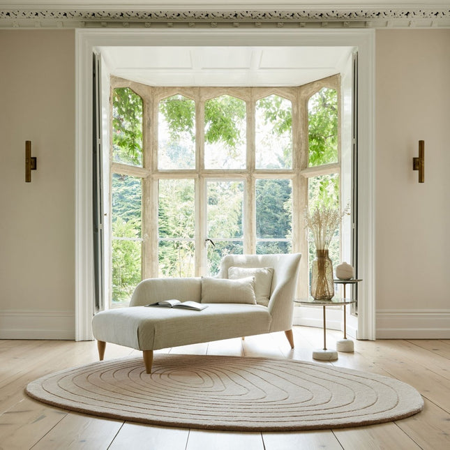 Wollen Vloerkleden - Flair Rugs vloerkleed Puddle Wool Naturel - Vloerkledenloods