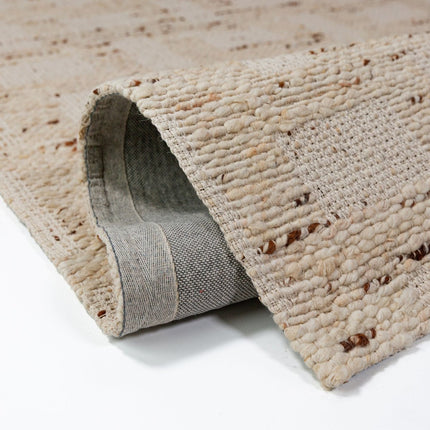 Wollen Vloerkleden - Flair Rugs vloerkleed Rova Wool Blend Naturel - Vloerkledenloods