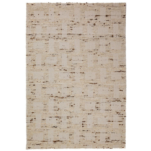 Wollen Vloerkleden - Flair Rugs vloerkleed Rova Wool Blend Naturel - Vloerkledenloods