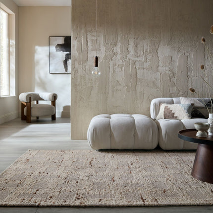 Wollen Vloerkleden - Flair Rugs vloerkleed Rova Wool Blend Naturel - Vloerkledenloods