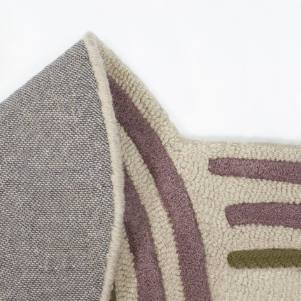 Wollen Vloerkleden - Flair Rugs vloerkleed Spiral Shaped Wool Groen - Vloerkledenloods