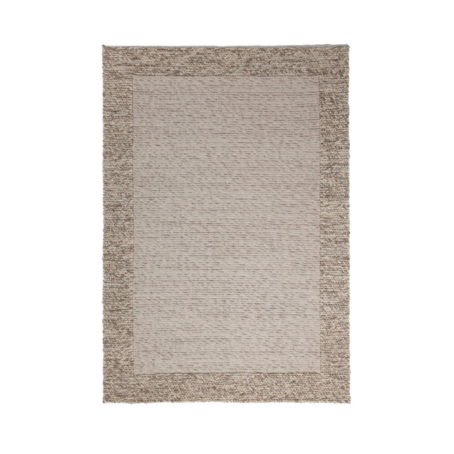 Wollen vloerkleden - Flair Rugs wollen vloerkleed Rue Donkernaturel - Vloerkledenloods