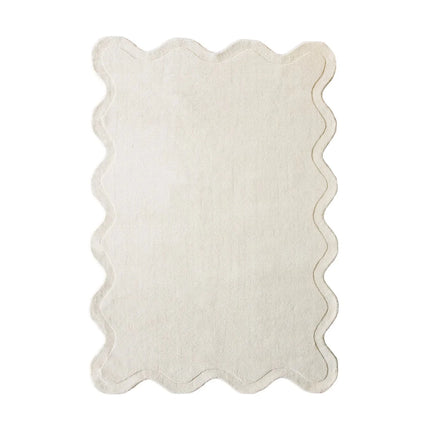 Wollen Vloerkleden - Organisch wollen vloerkleed Scallop Creme Interieur05 - Vloerkledenloods