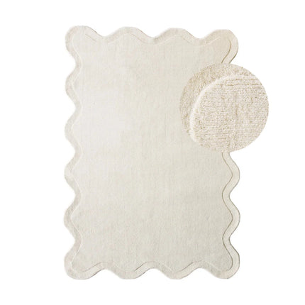 Wollen Vloerkleden - Organisch wollen vloerkleed Scallop Creme Interieur05 - Vloerkledenloods