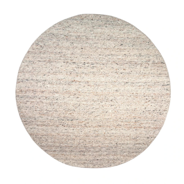 Wollen Vloerkleden - Rond wollen vloerkleed Sienna Ash Brown Eva Interior - Vloerkledenloods
