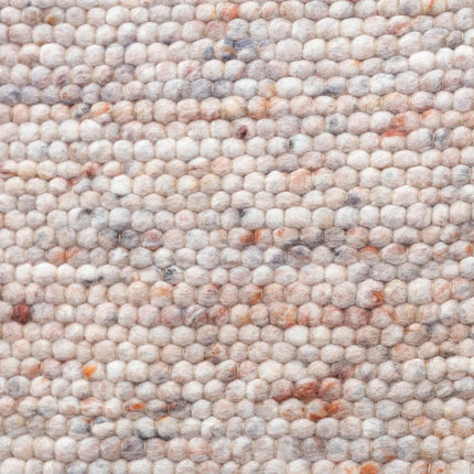 Wollen Vloerkleden - Rond wollen vloerkleed Sienna Beige/Burgundy Eva Interior - Vloerkledenloods