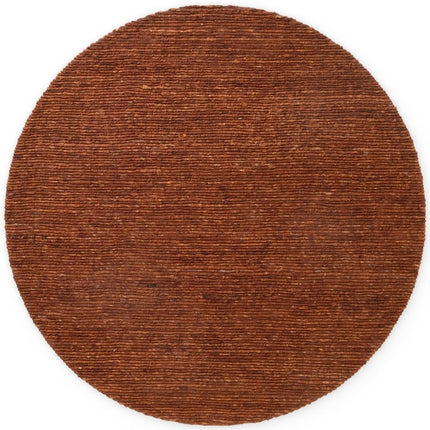 Wollen vloerkleden - Ted Baker Bexley rond wollen vloerkleed Woolwich Bruin Roestbruin - Vloerkledenloods