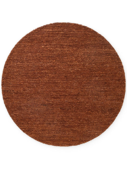 Wollen vloerkleden - Ted Baker Bexley rond wollen vloerkleed Woolwich Bruin Roestbruin - Vloerkledenloods