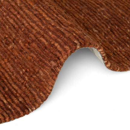 Wollen vloerkleden - Ted Baker Bexley rond wollen vloerkleed Woolwich Bruin Roestbruin - Vloerkledenloods