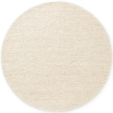 Wollen vloerkleden - Ted Baker Bexley rond wollen vloerkleed Woolwich Naturel Crème - Vloerkledenloods