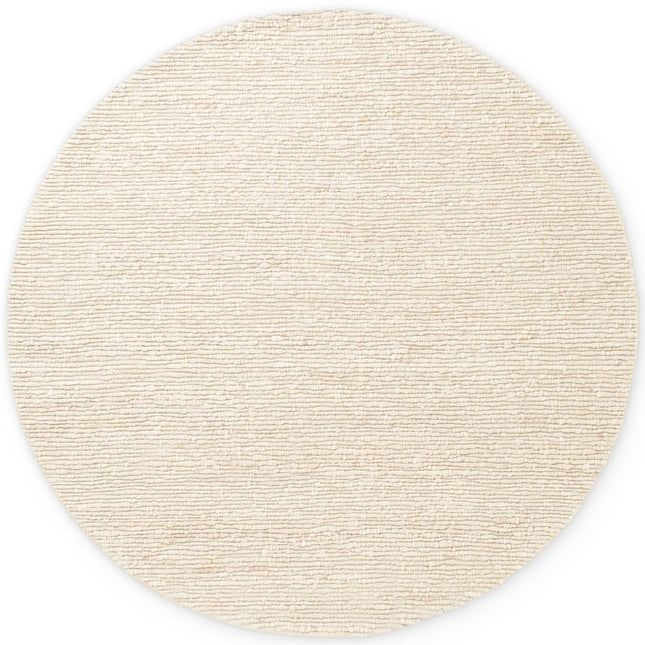 Wollen vloerkleden - Ted Baker Bexley rond wollen vloerkleed Woolwich Naturel Crème - Vloerkledenloods