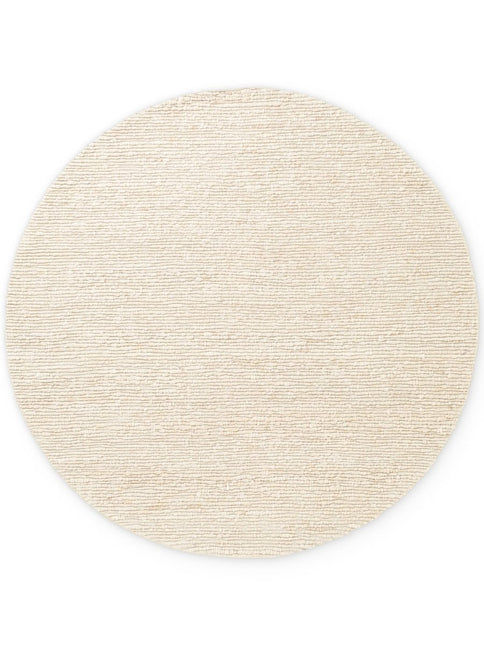 Wollen vloerkleden - Ted Baker Bexley rond wollen vloerkleed Woolwich Naturel Crème - Vloerkledenloods
