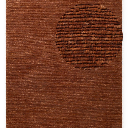 Wollen vloerkleden - Ted Baker Bexley wollen vloerkleed Woolwich Bruin Roestbruin - Vloerkledenloods