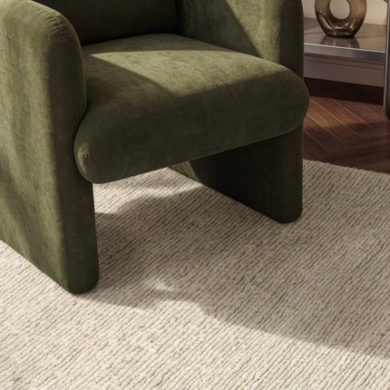 Wollen vloerkleden - Ted Baker Bexley wollen vloerkleed Woolwich Naturel Crème - Vloerkledenloods