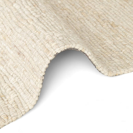 Wollen vloerkleden - Ted Baker Bexley wollen vloerkleed Woolwich Naturel Crème - Vloerkledenloods