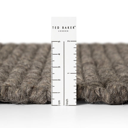 Wollen vloerkleden - Ted Baker Camden wollen vloerkleed Parker Bruin Grijs - Vloerkledenloods