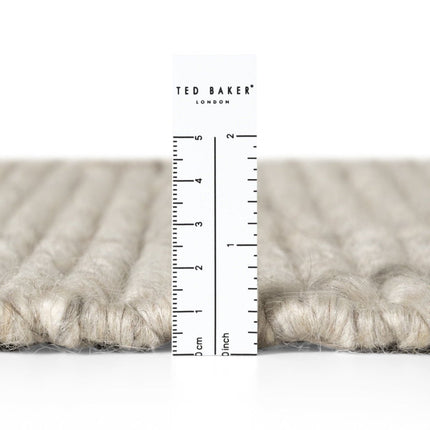 Wollen vloerkleden - Ted Baker Camden wollen vloerkleed Parker Naturel Wit - Vloerkledenloods