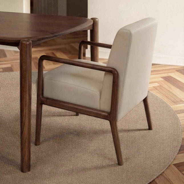 Wollen vloerkleden - Ted Baker Greenwich rond wollen vloerkleed Croom Beige - Vloerkledenloods