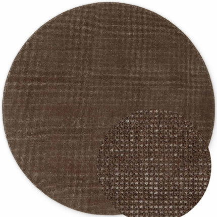 Wollen vloerkleden - Ted Baker Greenwich rond wollen vloerkleed Croom Bruin - Vloerkledenloods