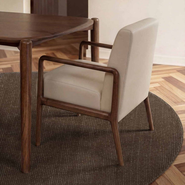 Wollen vloerkleden - Ted Baker Greenwich rond wollen vloerkleed Croom Bruin - Vloerkledenloods